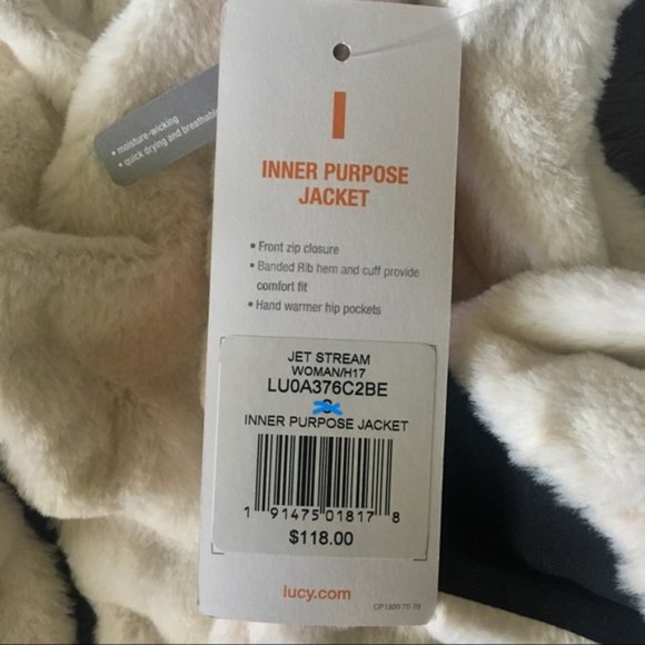 Lucy Inner Purpose Jacket Sz L Jet Stream Like New - Picture 10 of 10
